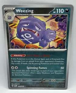 Weezing [Reverse Holo] #110 Pokemon Scarlet & Violet 151 - Image 1