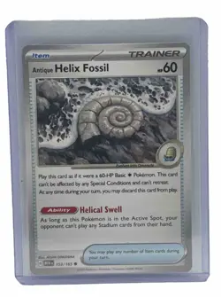 Antique Helix Fossil #153 Pokemon Scarlet & Violet 151 - Image 1