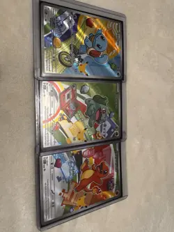 Pokemon First Partner Illustration Kanto Starter Set Ships Fast!! - Image 2