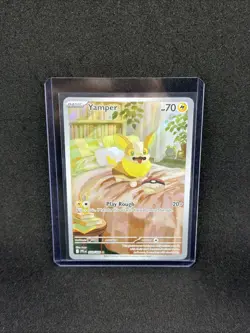 Pokemon Yamper Illustration Rare Full Art Holo 099/094 Phantasmal Flames - Image 1