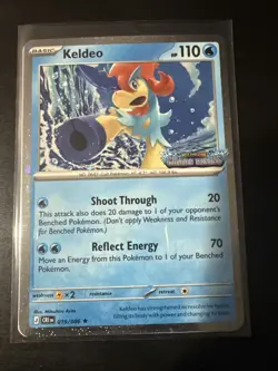 Pokemon Keldeo 19/86 Chaos Rising Stamped Promo Hot Topic Exclusive - Image 1