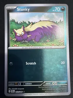 Stunky 053/086 ME04: Chaos Rising Reverse Holo NM/M Pokemon - Image 1