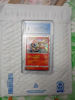 Pokemon Japanese Victini Holo Sky Legend Promo 340/SM-P CGC 9 MINT Graded - Image 2