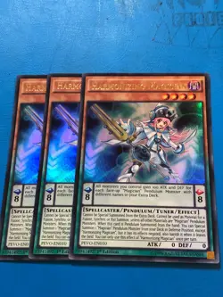 YUGIOH 3x Ultra Rare Harmonizing Magician PEVO-EN010 1st Edition - Image 1