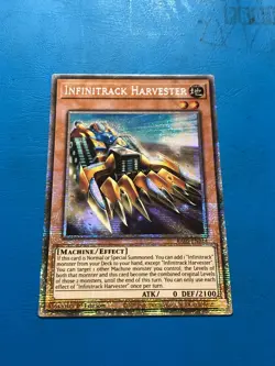 YUGIOH Starlight Rare Infinitrack Harvester RA05-EN014 1st Edition - Image 1