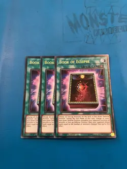 YUGIOH 3x Ultra Rare Book Of Eclipse DUDE-EN041 1st Edition - Image 1