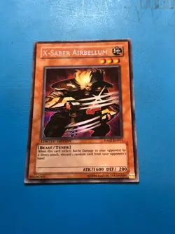YUGIOH Secret Rare X-Saber Airbellum HA01-EN011 PLAYED - Image 1
