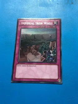 YUGIOH Ultra Rare Imperial Iron Wall LCJW-EN298 1st Edition - Image 1