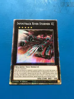 YUGIOH Starlight Rare Infinitrack River Stormer RA05-EN049 1st Edition - Image 1