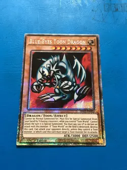 YUGIOH Starlight Rare Blue-Eyes Toon Dragon RA05-EN003 1st Edition - Image 1