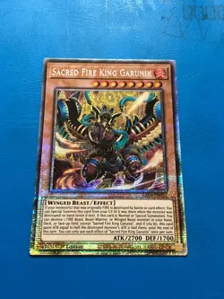 YUGIOH Starlight Rare Sacred Fire King Garunix RA05-EN031 1st Edition - Image 1