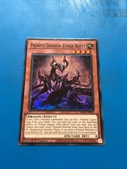 YUGIOH Super Rare Primite Dragon Ether Beryl RA05-EN033 1st Edition - Image 1