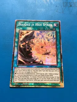 YUGIOH Starlight Rare Branded In High Spirits RA05-EN067 1st Edition - Image 1