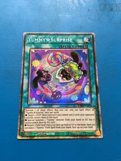 YUGIOH Starlight Rare Yummy Surprise RA05-EN074 1st Edition - Image 1