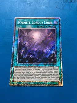 YUGIOH Platinum Secret Rare Primite Lordly Lode RA05-EN072 1st Edition - Image 1