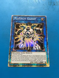 YUGIOH Starlight Rare Platinum Gadget RA05-EN054 1st Edition - Image 1