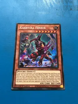 YUGIOH Secret Rare Kashtira Fenrir RA05-EN024 1st Edition - Image 1