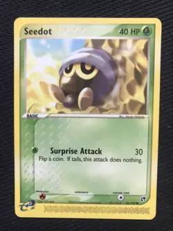 Pokemon Sandstorm Common Card - Seedot 76/100 - Image 1