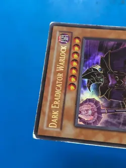YUGIOH Ultra Rare Dark Eradicator Warlock SD6-EN001 1st Edition PLAYED - Image 3