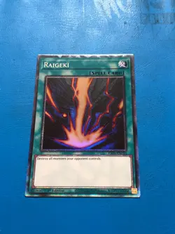 YUGIOH Collector's Rare Raigeki RA05-EN110 1st Edition - Image 1