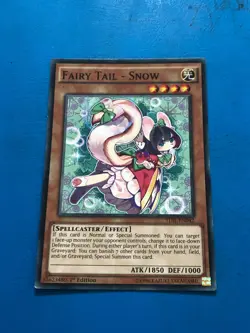 YUGIOH Common Fairy Tail - Snow TDIL-EN042 1st Edition PLAYED - Image 1