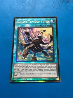 YUGIOH Ultimate Rare Radiant Typhoon Vision RA05-EN075 1st Edition - Image 1