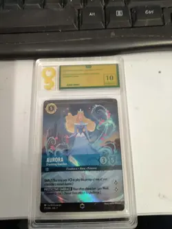 Grade 10 GEM MINT - Disney Lorcana EN 1 Aurora Dreaming Guardian Enchanted 213 - Image 1
