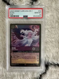 PSA 10 Disney Lorcana EN 1 First Chapter Elsa - Spirit of Winter Foil Legendary - Image 1