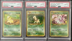 PSA 10 Pokemon Card Japanese Neo Genesis Premium File Sequential Set - Image 2