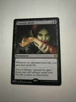 Exquisite Blood Black Rare Enchantment Card MTG Magic The Gathering - Image 1