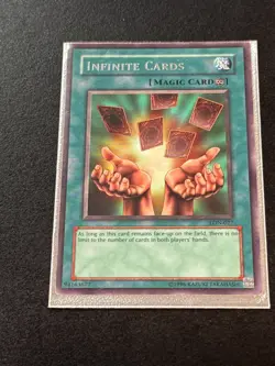 1996 Vintage Yu-Gi-Oh Infinite Cards Magic Card LON-027 - Image 1