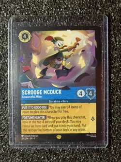 Scrooge McDuck 154/204 Legendary Disney Lorcana Archazia’s Island Card - NM - Image 1