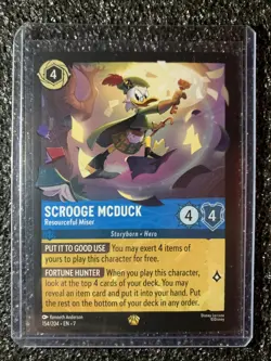Scrooge McDuck 154/204 Legendary Disney Lorcana Archazia’s Island Card - NM - Image 2