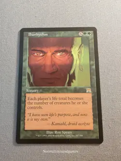 MTG Onslaught Biorhythm Magic the Gathering Rare - Image 1