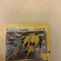 Pokemon TCG Rockets Zapdos Holo #15/132 25th Celebrations Classic Collection - Image 2