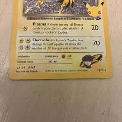 Pokemon TCG Rockets Zapdos Holo #15/132 25th Celebrations Classic Collection - Image 3