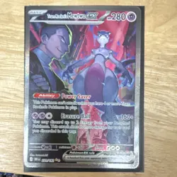 Team Rocket's Mewtwo ex 231/182 SV10 Destined Rivals SIR Holo Full Art EN - Image 3