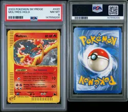 2003 POKEMON SKYRIDGE #H20 MOLTRES-HOLO PSA 8 - Image 3