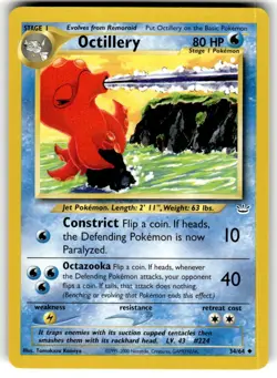 2001 Pokemon - Neo Revelation Octillery #34/64 - Image 1