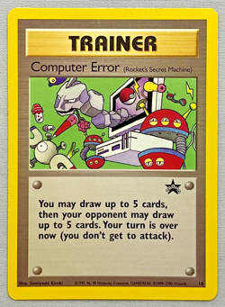 Pokemon Computer Error #16 - 2000 Wizards Black Star Promo - LP to NM Condition - Image 1