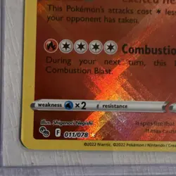 Pokemon Radiant Charizard 011/078 Pokemon GO Holo Radiant Rare 160HP - Image 3