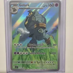 Pokemon TCG Black Bolt #123/086 Golurk Illustration Rare Holo English - Image 1