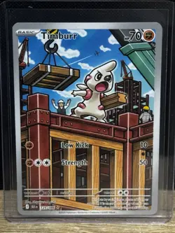 Pokemon TCG Timburr 125/086 Sv: Black Bolt IR Full Art Holo English 2025 - Image 1