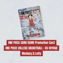 Sealed One Piece Monkey D. Luffy US Voyage College Basketball Card Rutgers 1/23 - Image 2