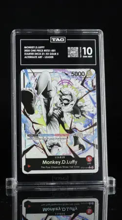 One Piece ST21-001 Monkey D Luffy Gear 5 Starter Deck 21 Alt Art Parallel TAG 10 - Image 1