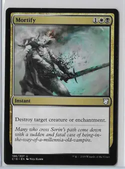 MTG Mortify Commander 2018 (C18) Uncommon Magic Card #186/307 Unplayed - Image 1
