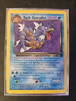 Pokemon Dark Gyrados Non-Holo Card 25/82 Rare NM Vintage - Image 1