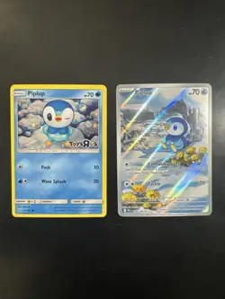 Piplup TOYS R US PROMO and Phantasmal Flames Pokemon Lot of 2 CARDS - Image 1