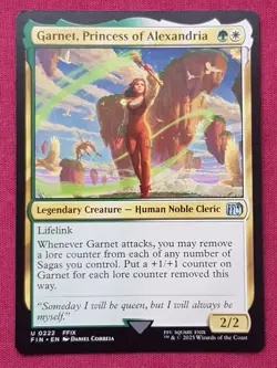 Magic The Gathering FINAL FANTASY GARNET PRINCESS OF ALEXANDRIA card MTG - Image 1