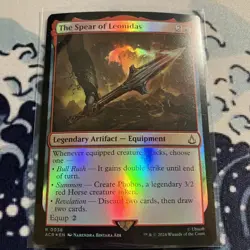 The Spear of Leonidas - Universes Beyond: Assassin's Creed Foil MTG + Bonus Card - Image 1